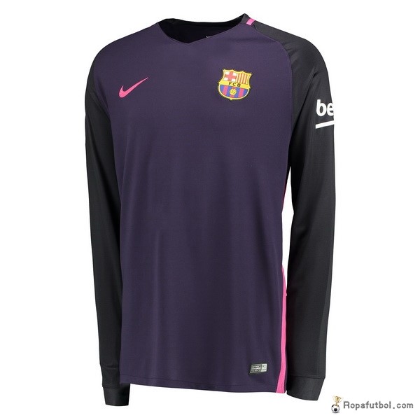 Camiseta Barcelona Replica Segunda Ropa ML 2016/17 Purpura